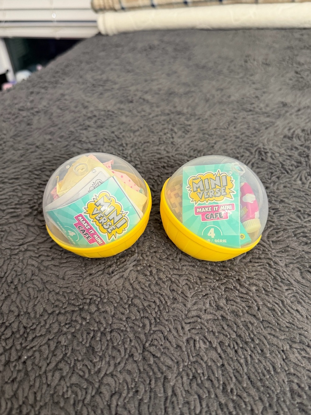 TWO Miniverse Make It Mini Cafe Miniature Food-Themed Figurines Variety